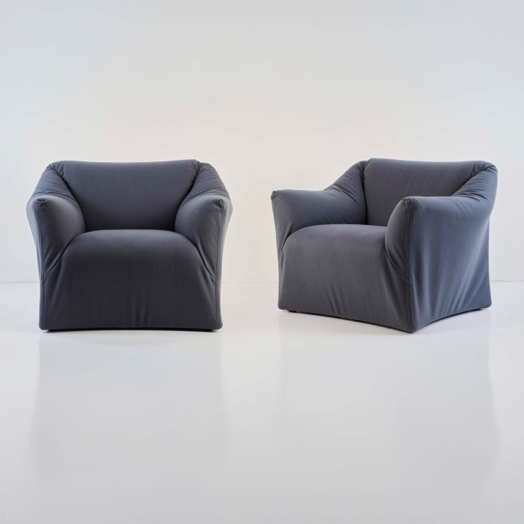 Hauptbild zu Objekt, Zwei Sessel 'Tentazione', 1973 (Entwurf), Mario Bellini, Cassina, Mailand / Milan, 178B 799