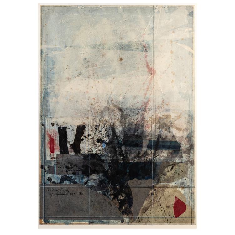 Hauptbild zu Objekt, 'Grauer Morgen/Aufbruch', 1990 and 'Magisches Quadrat...', 1991, Anton Paul Kammerer, 179C 770