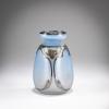 Kleine Vase mit Silver-Overlay, 1900-05
