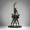Bronzefigur 'Trois Athlètes - Victoire', um 1930