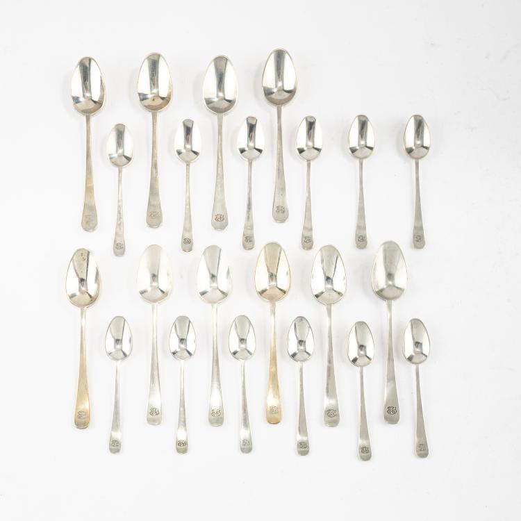 Bild 5 zu Objekt, 145-piece cutlery set 'Model III', 1910/11, Henry van de Velde, M&uuml;ller, Theodor, Weimar; Bahner, Franz, D&uuml;sseldorf; Posen, Lazarus, Frankfurt, Schleissner & S&ouml;hne, Hanau; Koch & Bergfeld, Bremen, 178A 456