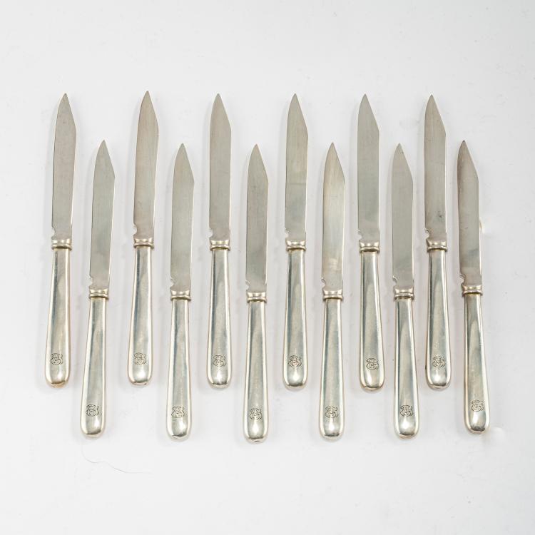 Bild 6 zu Objekt, 145-piece cutlery set 'Model III', 1910/11, Henry van de Velde, M&uuml;ller, Theodor, Weimar; Bahner, Franz, D&uuml;sseldorf; Posen, Lazarus, Frankfurt, Schleissner & S&ouml;hne, Hanau; Koch & Bergfeld, Bremen, 178A 456
