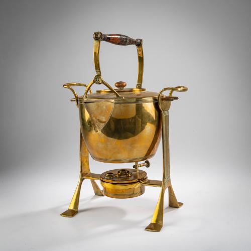 Water kettle with warmer and burner, after 1903