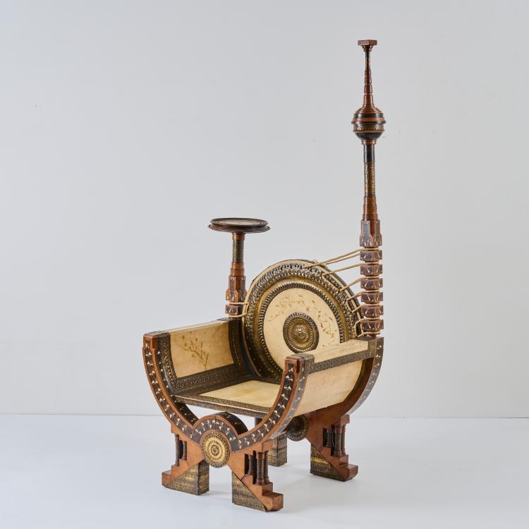 Bild 6 zu Objekt, Throne, c. 1900, Carlo Bugatti, Bugatti & Cie., Mailand / Milan, 178A 395