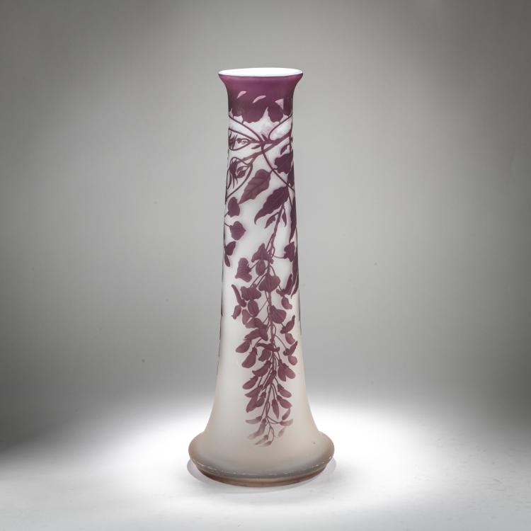 Hauptbild zu Objekt, Bodenvase 'Glycines', 1908-20, Gall&eacute;, Nancy, 178A 96