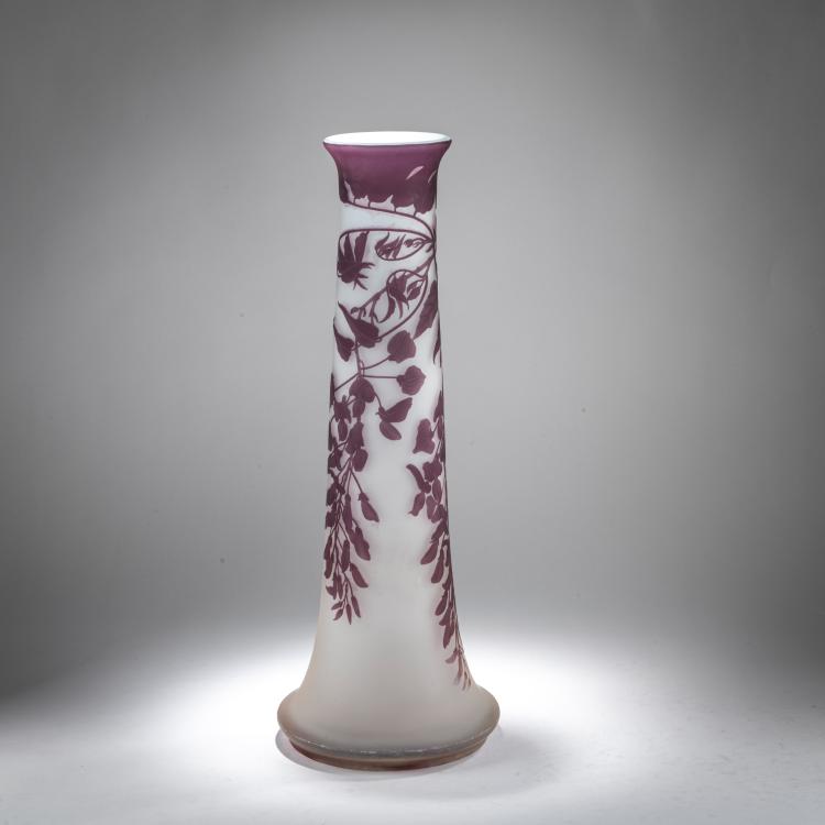 Bild 1 zu Objekt, Bodenvase 'Glycines', 1908-20, Gall&eacute;, Nancy, 178A 96