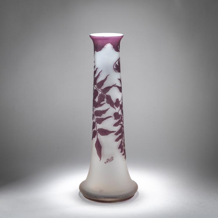 Bild 2 zu Objekt, Bodenvase 'Glycines', 1908-20, Gall&eacute;, Nancy, 178A 96