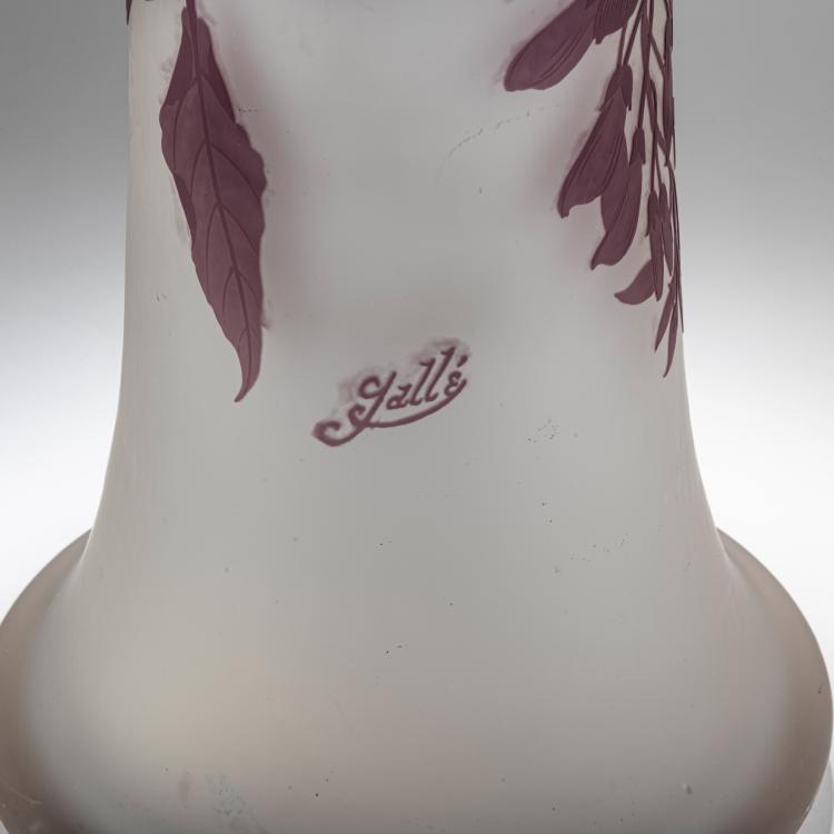 Bild 3 zu Objekt, Bodenvase 'Glycines', 1908-20, Gall&eacute;, Nancy, 178A 96