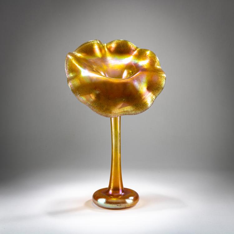 Hauptbild zu Objekt, Gro&szlig;e Vase 'Jack-in-the-Pulpit', 1907, Louis C. Tiffany, Tiffany, New York, 178A 181