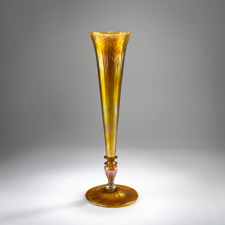 Hauptbild zu Objekt, Kelchvase, wohl vor 1894, Louis C. Tiffany, Tiffany, New York, 178A 183