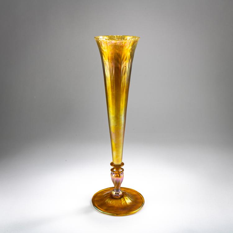 Bild 1 zu Objekt, Kelchvase, wohl vor 1894, Louis C. Tiffany, Tiffany, New York, 178A 183