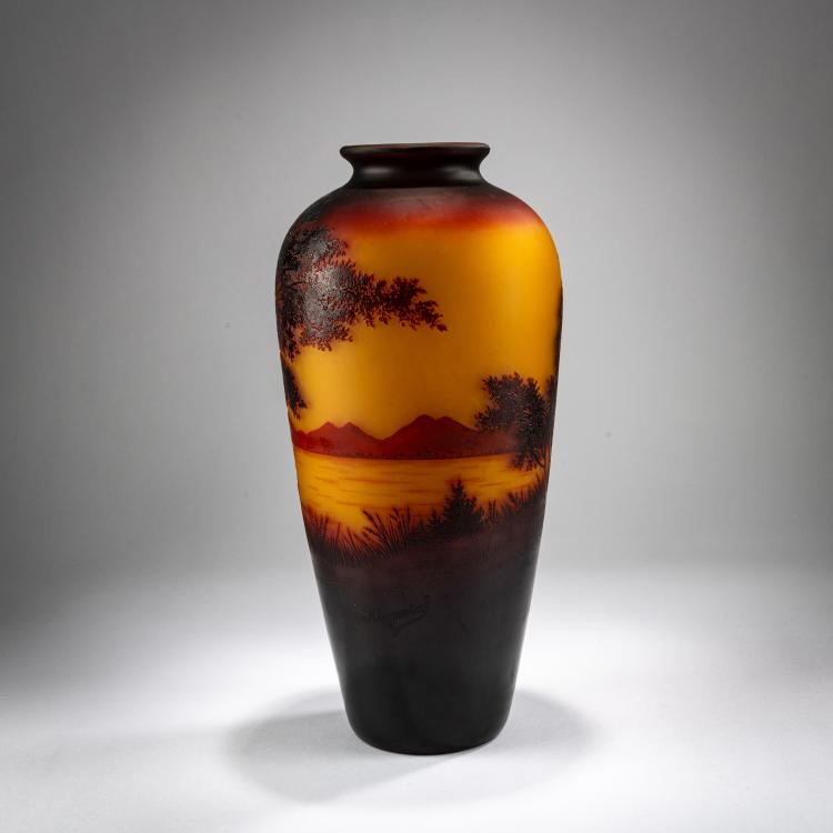 Bild 1 zu Objekt, Hohe Vase 'Paysage', 1919-23, Paul Nicolas, Nicolas, Paul, Nancy, 178A 158