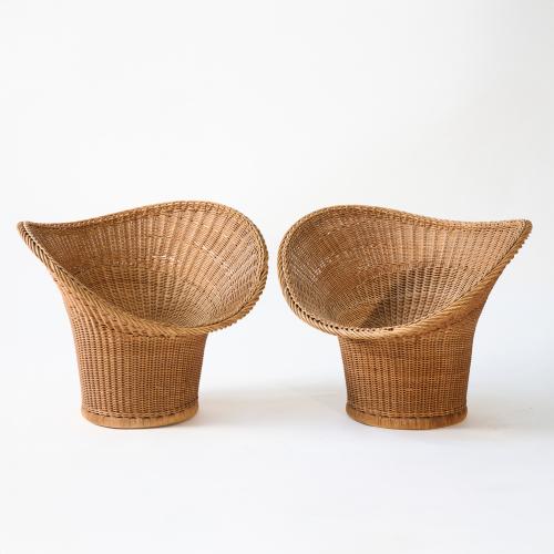 Two armchairs 'E 20', 1957