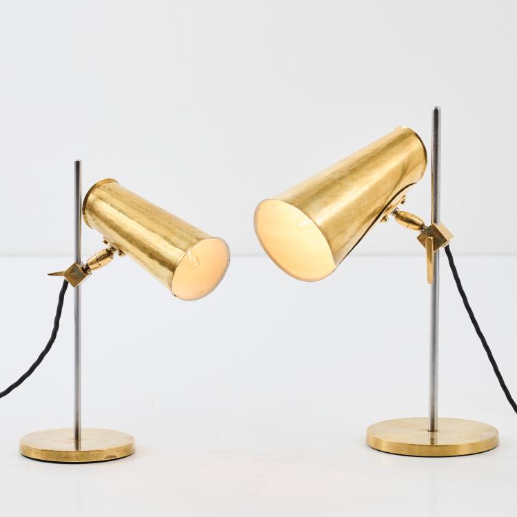 Hauptbild zu Objekt, Zwei Tischleuchten, um 1950, Oluce, Mailand (zugeschrieben), 178B 659