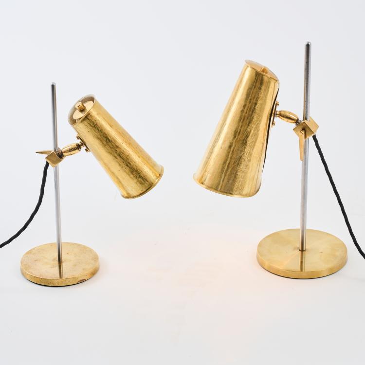 Bild 2 zu Objekt, Zwei Tischleuchten, um 1950, Oluce, Mailand (zugeschrieben), 178B 659