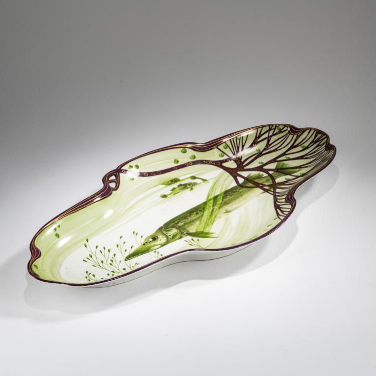 Bild 2 zu Objekt, Zwei Vorlegeplatten aus dem Fischservice 'Modern', 1899/1900, Hermann Gradl, Nymphenburg, KPM, 178A 335