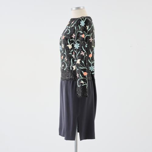 Amarotico cocktail dress with floral embellishment