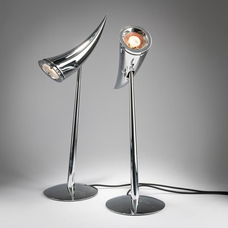 Bild 1 zu Objekt, Two table lights 'Ara', 1988 (design), Philippe Starck, Flos, Brescia, 179A 172