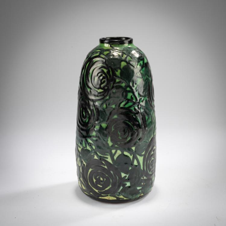 Bild 1 zu Objekt, Vase 'Bl&auml;tter', um 1909, Max Laeuger, Laeuger, Max, Kandern, 178A 370