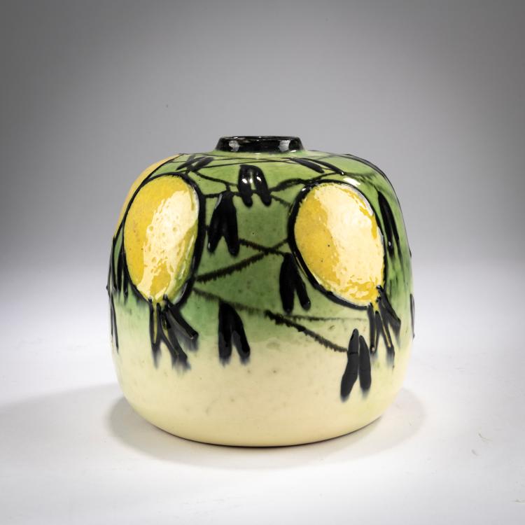 Bild 1 zu Objekt, Vase 'Zitronen mit Glanzglasur', um 1906/07, Max Laeuger, Laeuger, Max, Kandern, 178A 369