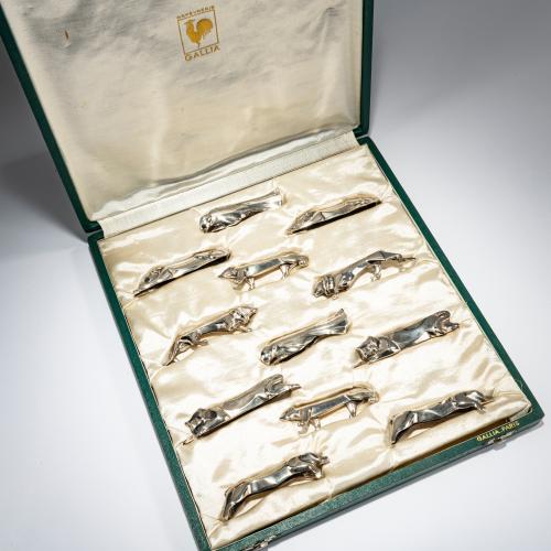 Twelve knife rests, c. 1925
