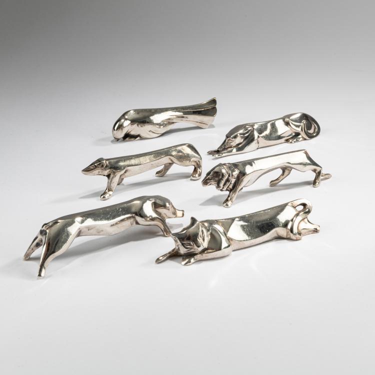 Bild 1 zu Objekt, Zw&ouml;lf Messerb&auml;nkchen, um 1925, Christofle, Paris, 178A 440