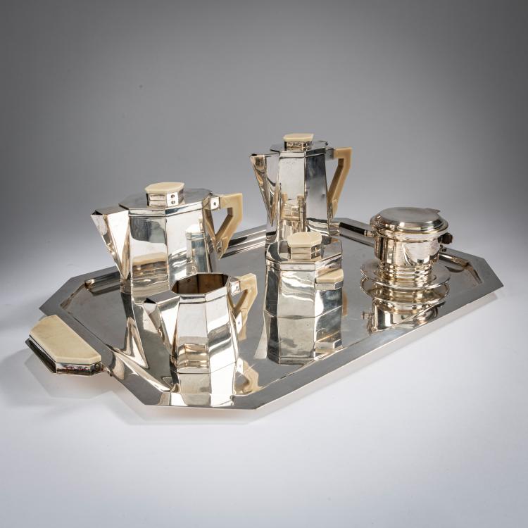 Bild 1 zu Objekt, Sechsteiliges Kaffee- und Teeservice, um 1928, Frankreich, 178A 445