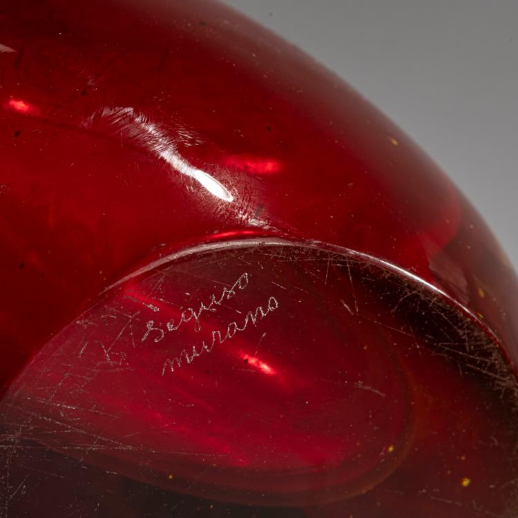 Bild 4 zu Objekt, Vase 'Sommerso rubino giallo resina', 1961, Flavio Poli, Seguso Vetri d'Arte, Murano, 179B 575