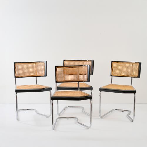 Vier Stühle 'B 2', 1982 (Entwurf)