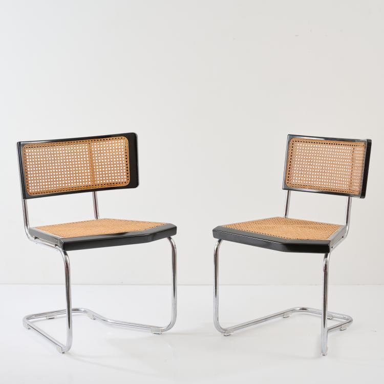 Bild 1 zu Objekt, Vier St&uuml;hle 'B 2', 1982 (Entwurf), Stefan Wewerka, Tecta, Lauenf&ouml;rde, 178B 852