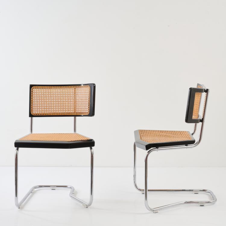 Bild 2 zu Objekt, Vier St&uuml;hle 'B 2', 1982 (Entwurf), Stefan Wewerka, Tecta, Lauenf&ouml;rde, 178B 852