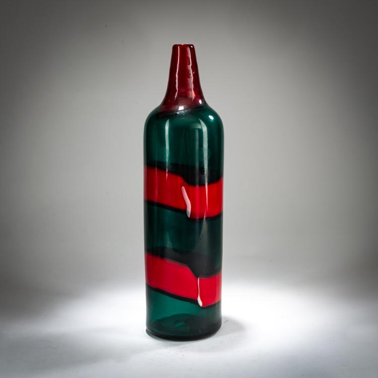 Hauptbild zu Objekt, 'A fasce orizzontale' bottle, around 1950, Fulvio Bianconi, Venini, Murano, 179B 514