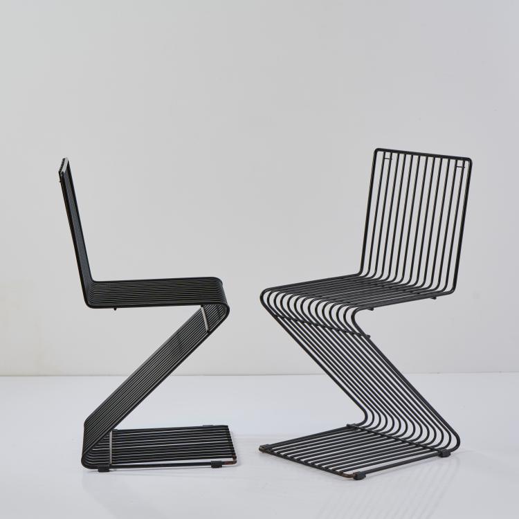 Hauptbild zu Objekt, Two 'Z' chairs, 1970 (design), Fran&ccedil;ois Arnal, Atelier A, Paris, 178B 780