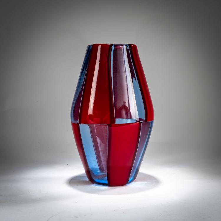 Bild 1 zu Objekt, Vase 'Tesserae', um 1950, Fulvio Bianconi, Venini, Murano, 179B 515