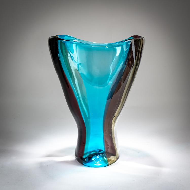 Hauptbild zu Objekt, Vase 'A fasce verticale', um 1951, Fulvio Bianconi, Venini, Murano, 179B 524