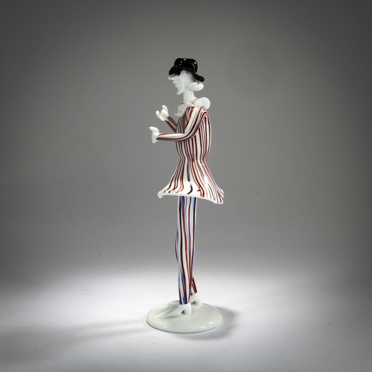 Bild 1 zu Objekt, Figurine, probably from the 'Commedia del'Arte', 1947/48, Fulvio Bianconi, Venini, Murano, 179B 509