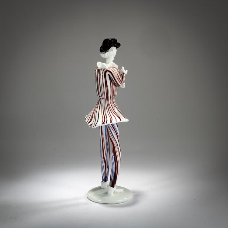Bild 2 zu Objekt, Figurine, probably from the 'Commedia del'Arte', 1947/48, Fulvio Bianconi, Venini, Murano, 179B 509