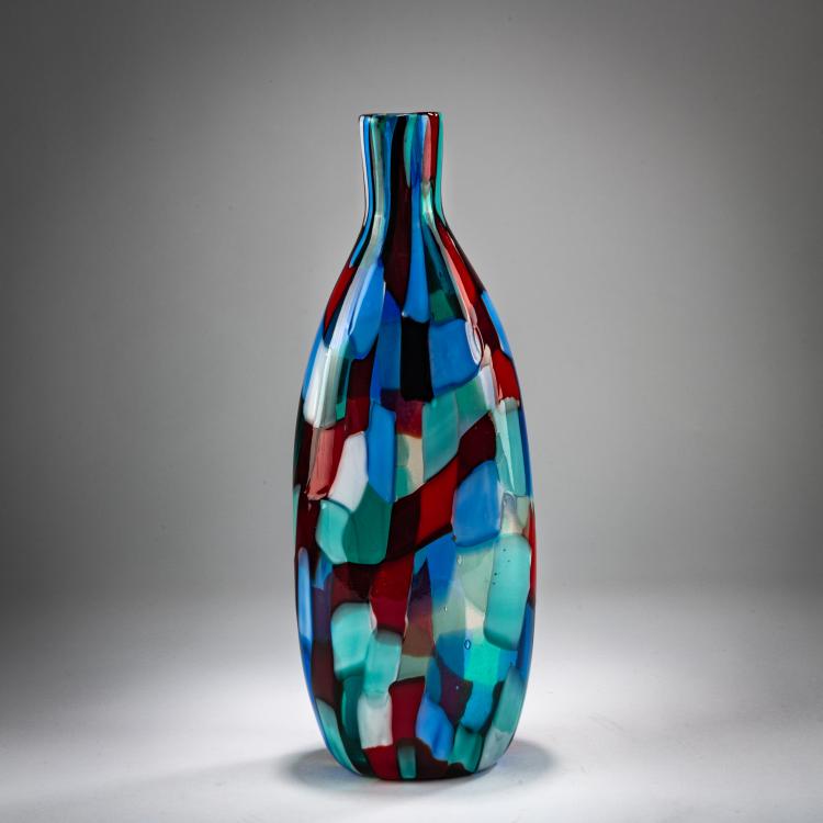 Bild 2 zu Objekt, 'Pezzato' vase, around 1950, Fulvio Bianconi, Venini, Murano, 179B 516