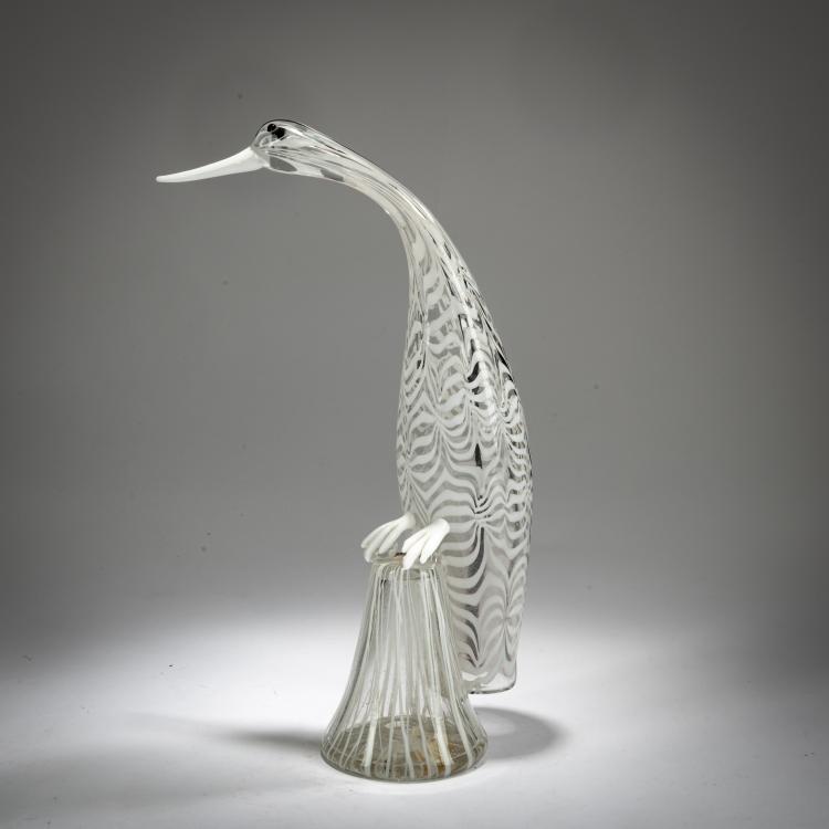 Bild 1 zu Objekt, Bird 'Airone', 1953, Fulvio Bianconi, Venini, Murano, 179B 528