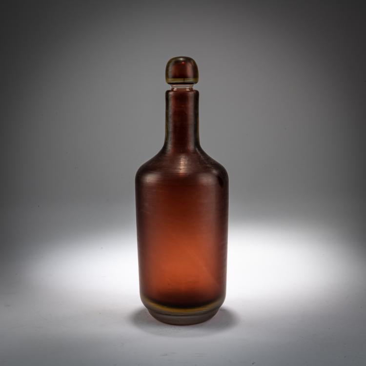 Hauptbild zu Objekt, Flasche mit Stopfen 'Inciso', 1956/57, Paolo Venini, Venini, Murano, 179B 531
