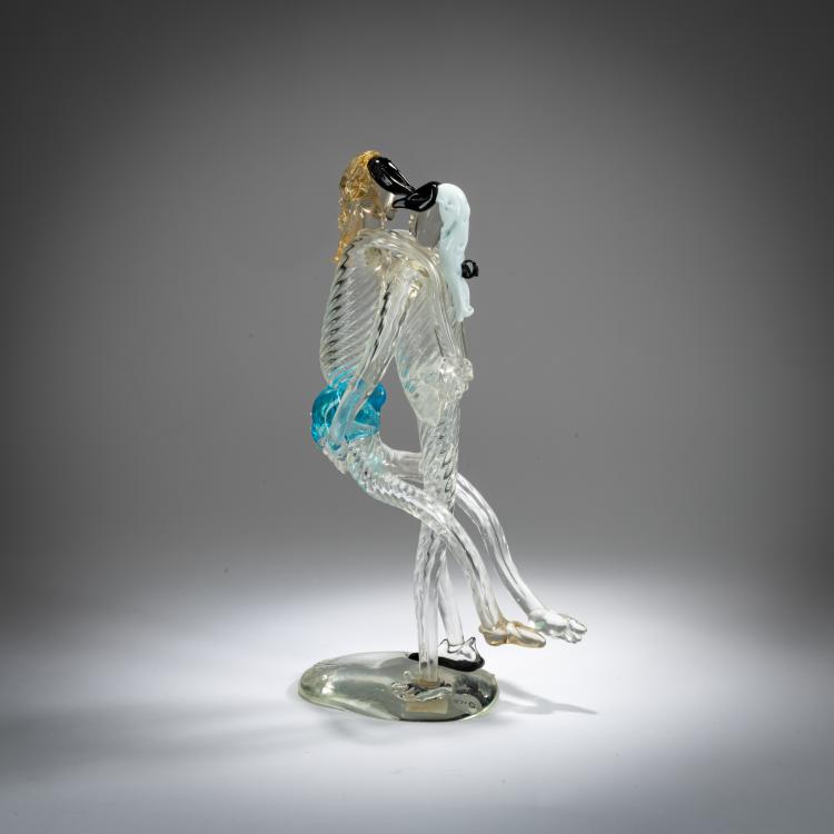 Hauptbild zu Objekt, Pair of figurines 'Amplesso', 1978, Fulvio Bianconi, Seguso Vetri d'Arte, Murano, 179B 584