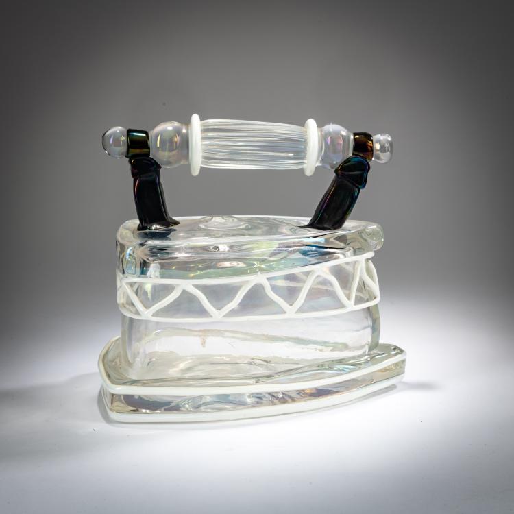 Hauptbild zu Objekt, 'Iron' sculpure, around 1978, Fulvio Bianconi, Seguso Vetri d'Arte, Murano, 179B 588