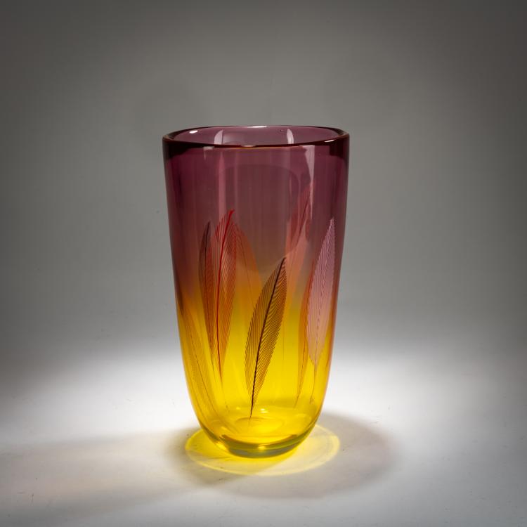 Hauptbild zu Objekt, Vase 'A piume', 1956, Archimede Seguso, Seguso, Archimede, Murano, 179B 549