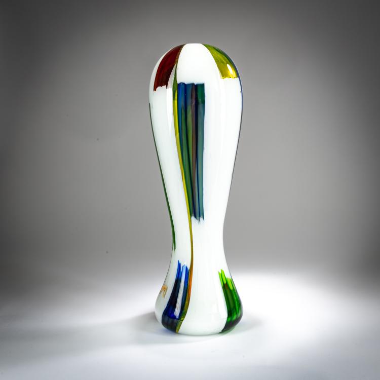 Bild 1 zu Objekt, Vase 'Bandierine', around 1956, Anzolo Fuga, A.Ve.M., Murano, 179B 608