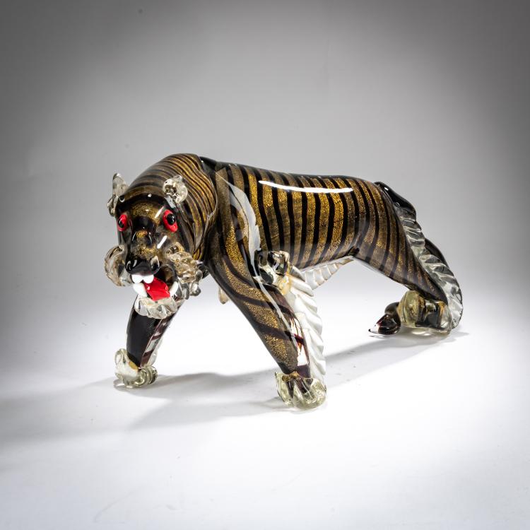 Hauptbild zu Objekt, Tiger, um 1948, A.Ve.M., Murano, 179B 599