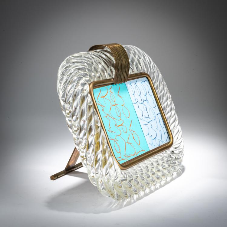 Hauptbild zu Objekt, Standrahmen, um 1950, Barovier & Toso, Murano, 179A 105