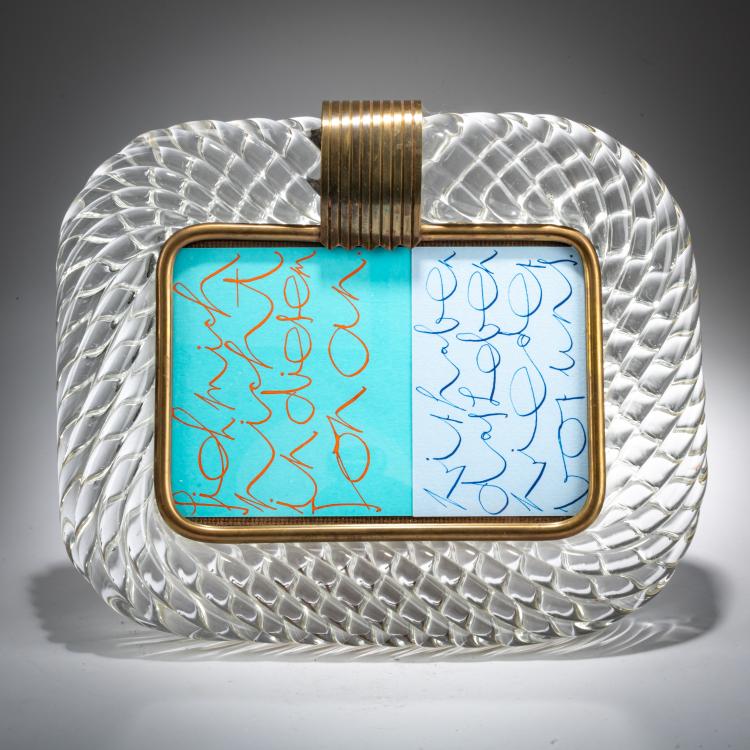 Bild 1 zu Objekt, Standrahmen, um 1950, Barovier & Toso, Murano, 179A 105