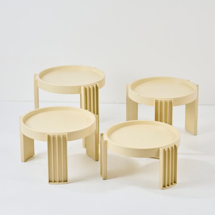 Bild 3 zu Objekt, Vier Stapeltische 'Marema', 1967, Gianfranco Frattini, Cassina, Mailand, 179A 288