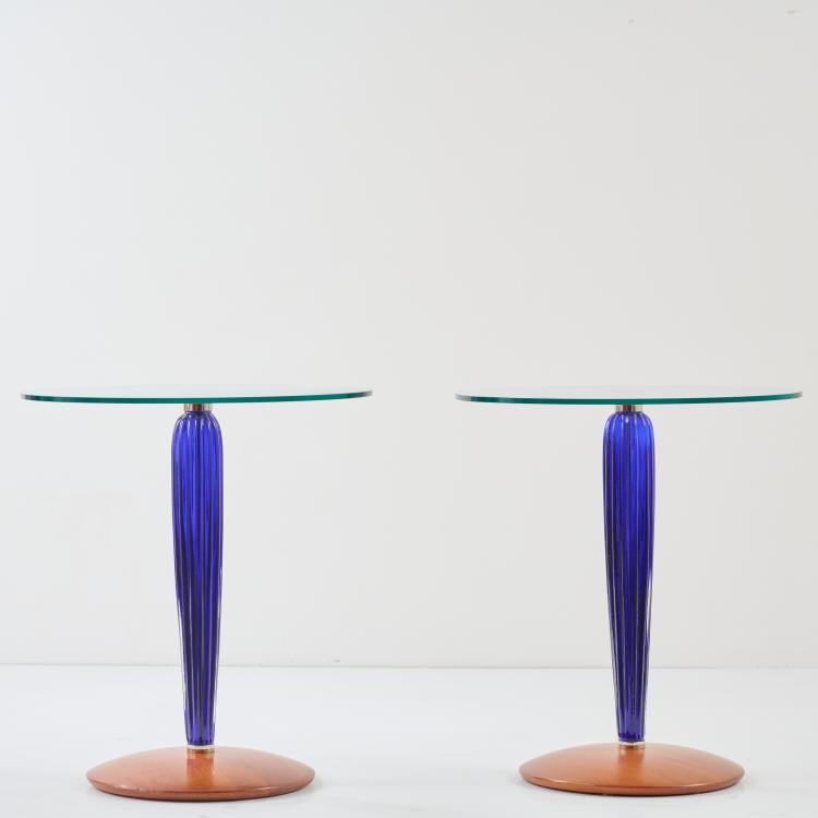 Bild 2 zu Objekt, Zwei Beistelltische, 1970/80er Jahre, Seguso Vetri d'Arte, Murano; Morex, Italien / Italia, 179A 372