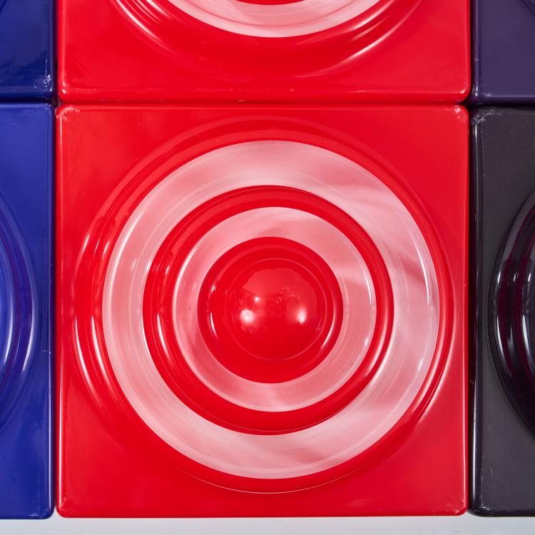 Bild 1 zu Objekt, Sechs Wand-/ Deckenelemente 'Ring-Leuchte', 1969/70 (Entwurf), Verner Panton, Louis Poulsen, Kopenhagen / Copenhagen, 178B 767